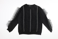 Womens UK Size XL Urban Mist Black Pullover Sweatshirt
