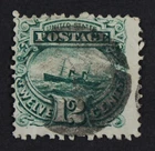 CKStamps: US Stamps Collection Scott#117 12c Pictorial Used Lightly Crease