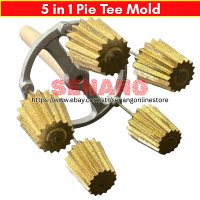 5 in 1 Pie Tee Top Hat Tart Patty Shell Croustade Brass Copper DHL EXPRESS