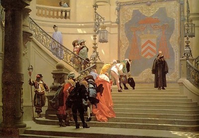 Der graue Kardinal Kunstdruck Poster Wanddeko Herzstück klassisches Konzept schön