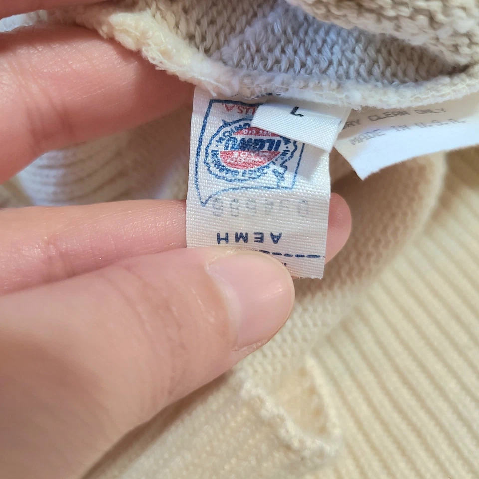 Suéter Tricots St. Raphael Hecho en EE. UU. Tejido Argyle Hombres Talla L Algodón Lino Foto 4 de 4