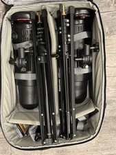  2 Interfit S1 500Ws HSS TTL Battery-Powered Monolights  2 Stands  Backpack