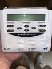 Midland WR-120EZ Digital Weather/All Hazard Alert Radio S.A.M.E. NOAA White