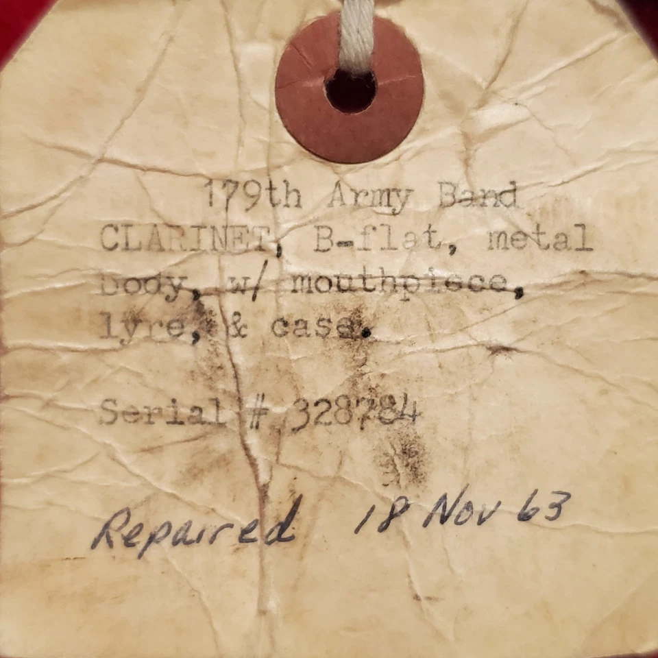 Clarinete vintage King Silver Sonic campana de plata esterlina 179º ejército banda B-plano Foto 3 de 4