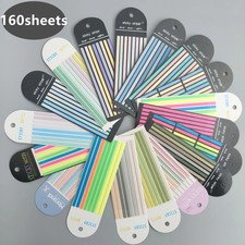160-Sheet Transparent Sticky Notes Self-Adhesive Memo Pad Tabs