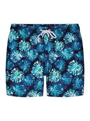 Bondi Joe Herren Badeshorts Grove Tropischer Look Ohne Netzfutter Strandshorts B