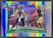 2025 Panini Donruss Optic Drew Brees Tyler Shough Downtown Duos SP RC #7 Saints