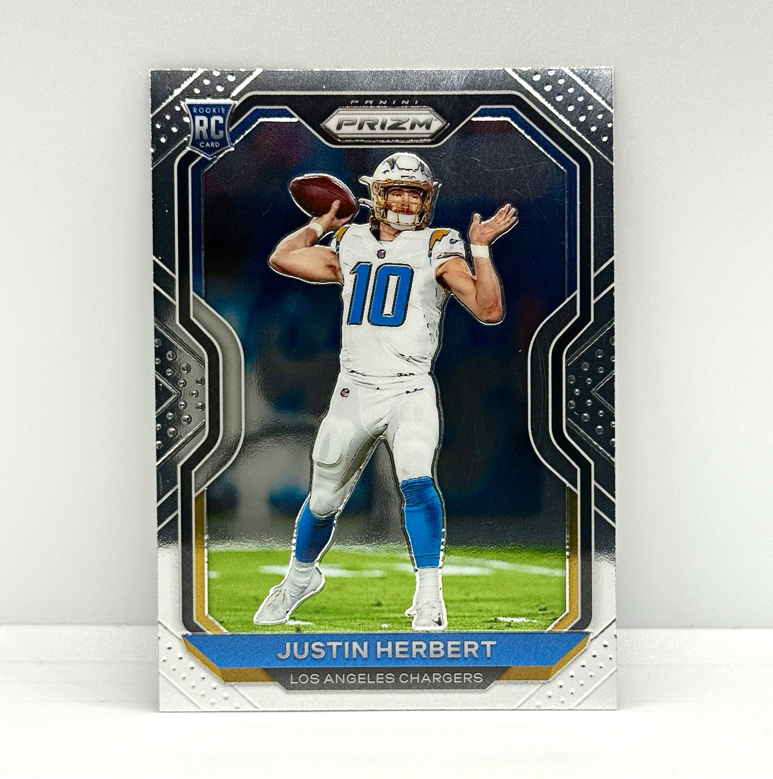 Justin Herbert RC Rookie 2020 Panini Prizm #325 Los Angeles Chargers