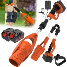 Electric Cordless Leaf Blower 39000RPM Handheld Folding Leaf Blowers W/2 Battery