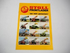 Original Prospekt Stoll Frontlader ALN ALS an Schlepper Schlüter Fendt Fiat 1978