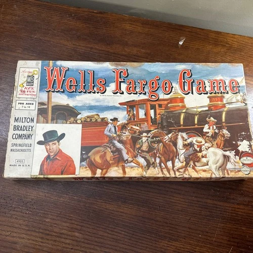 Vintage Tales of Wells Fargo Board Game 1959 Milton Bradley  InComplete