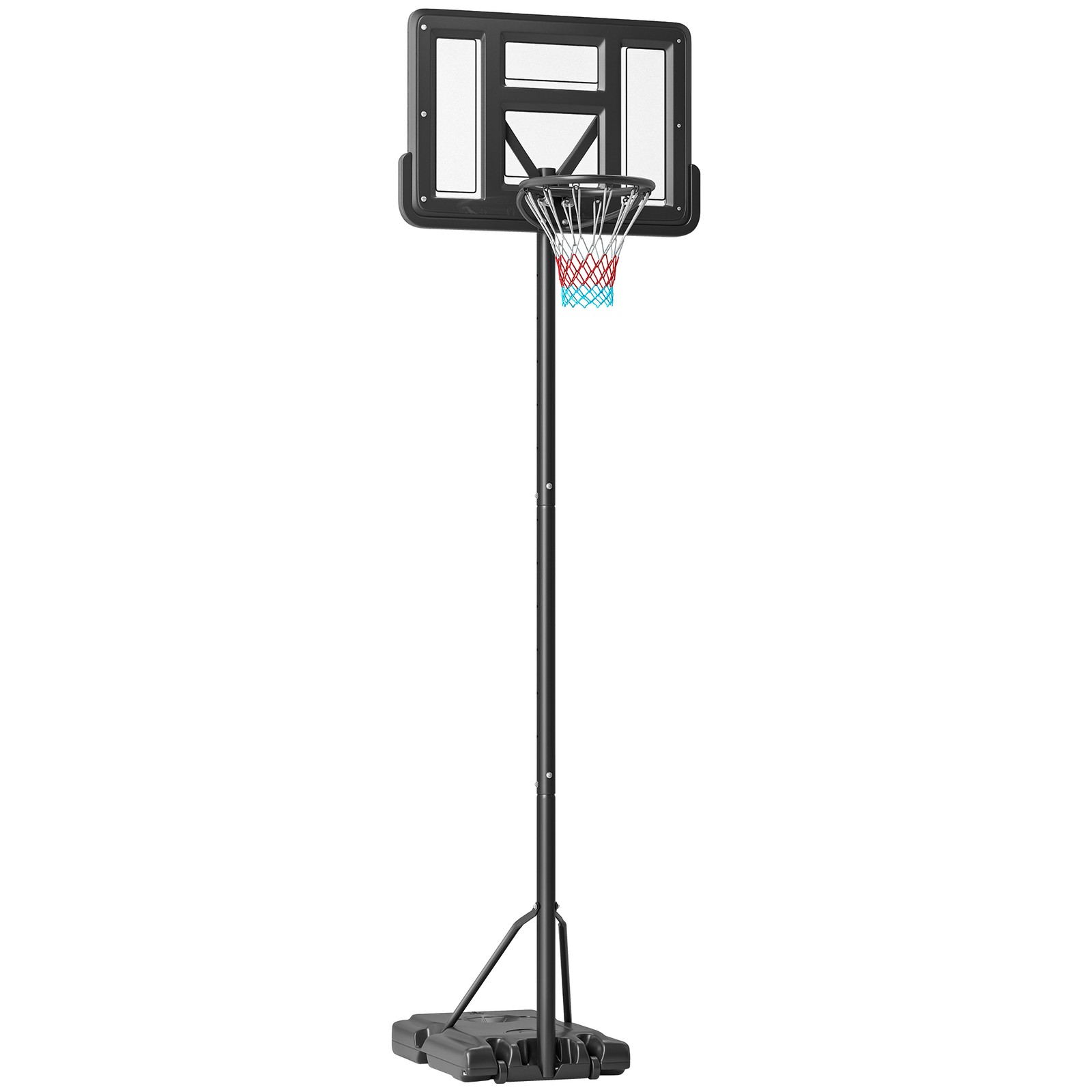 2-in-1 Basketballständer 230-305cm Höhenverstellbarer Basketballkorb mit Ständer