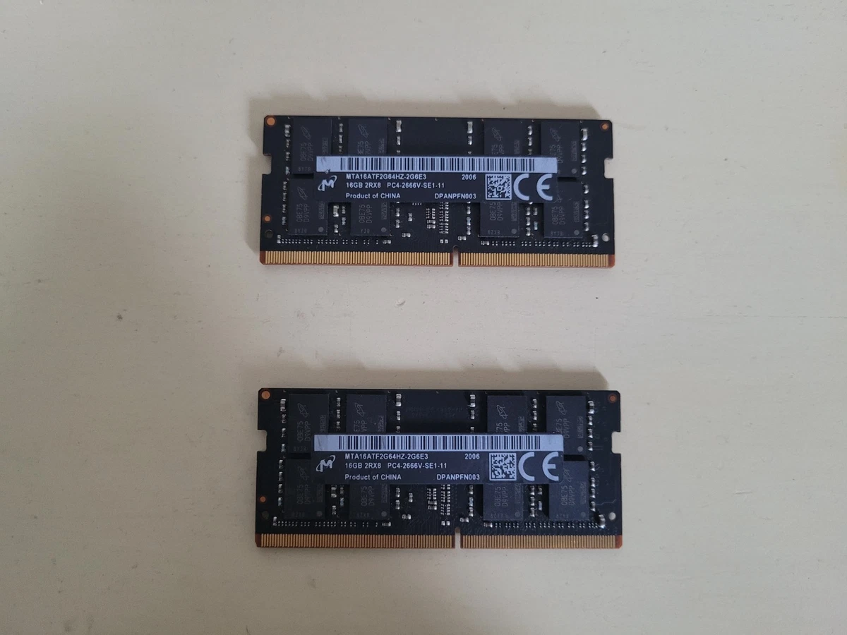 Micron DDR4 SDRAM 32 GB Total Capacity Memory (RAM) for sale | eBay