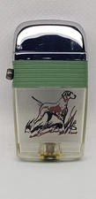 1960's Vintage VU-Lighter By Scripto Hunting Working Pointer Bird Dog USA