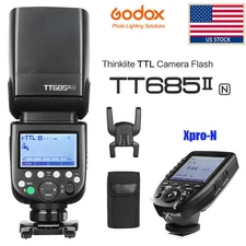 US Godox TT685II-N TTL HSS Camera Flash Light Speedlite+Xpro-N trigger For Nikon