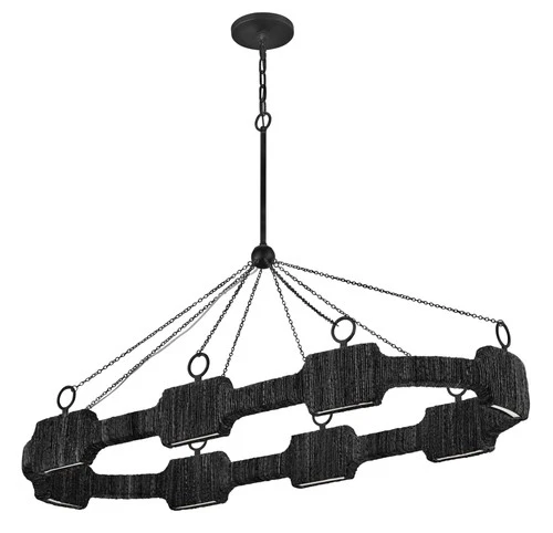 Hinkley Lighting 34107 Raffi 52"W Ring Chandelier - Carbon Black - Picture 7 of 7