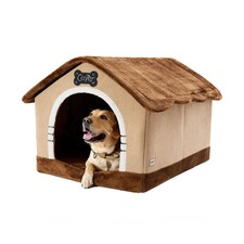 Jiupety Indoor Dog House with Frame, Large Dog Cave Bed, Insulated Cozy, Suit...