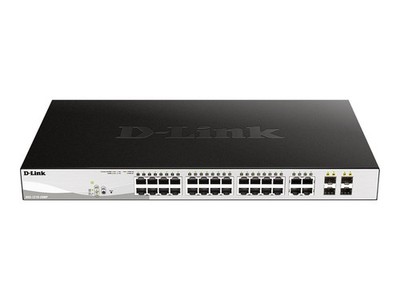 D-Link DGS 1210-28MP Switch smart 24 x 10/100/1000 (PoE+) + 4 x DGS-1210-28MP/E