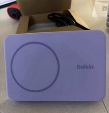 Belkin BoostCharge Magnetic Wireless Power Bank 5K with Stand Purple