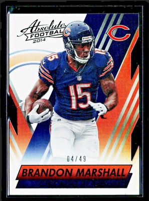 2014 Brandon Marshall Panini Spectrum Absolute Football Die-Cut Card 67 #04/49