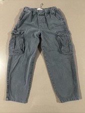 Zara Dark Gray Cargo Side Pockets Pull-up Jogger Pants Kids Sz 13-14 Streetwear