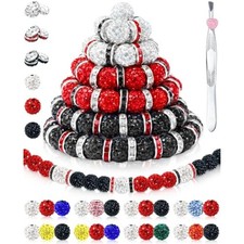 180pcs 10mm rhinestone beads for jewelry making   sparkly round cryst