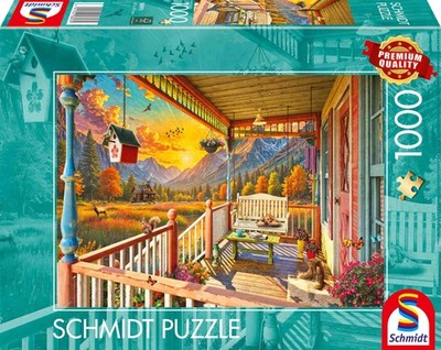 1000 Teile Schmidt Spiele Puzzle Bergland-Veranda 58893