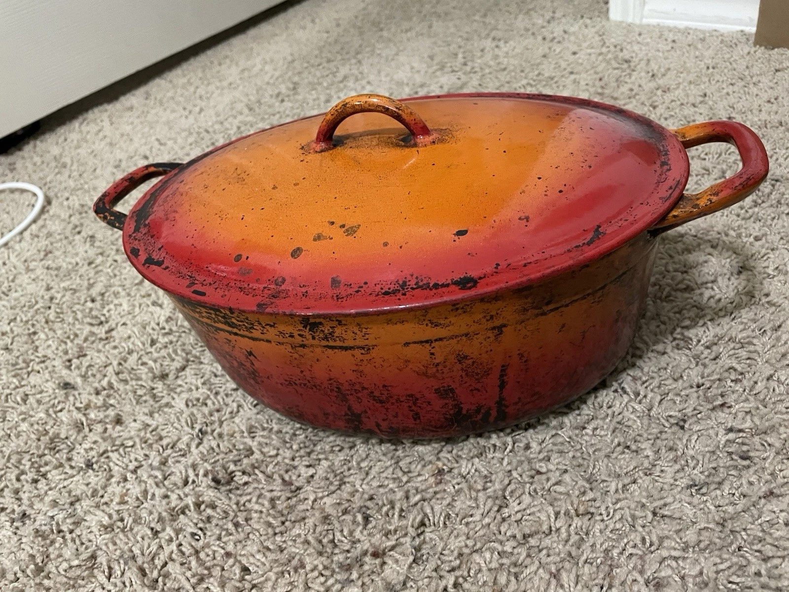 Vintage Dutch Oven Cast Iron. Descoware. Made In Belgium. 3 Quarts. VTG ‘60s