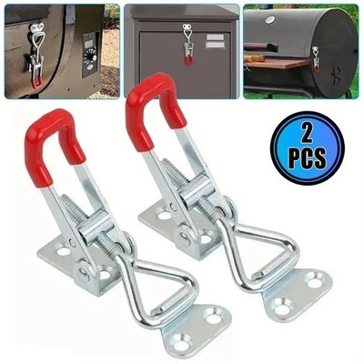 2 PCS Heavy Duty Toggle Clamp Latch 4003 Adjustable Latch Hardware, 1320Lbs Hold