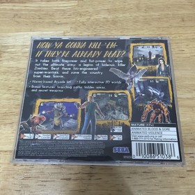 zombie revenge sega dreamcast Manual Only Case & Cover Art Only No Game!