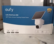 eufy SoloCam E30 Wireless Security Camera Solar Powered 2K AI Tracking 360° Pan