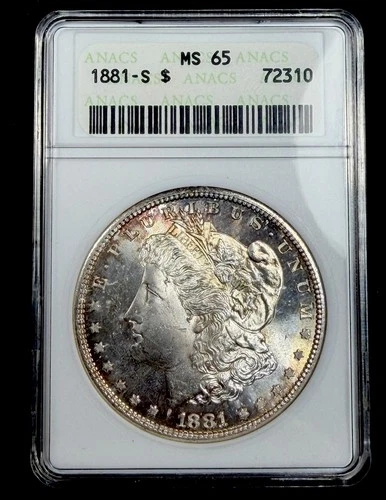 1881-S Morgan Dollar ANACS MS65 SOAP BOX