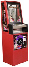 Red Grand Master 8 Column Lottery Pull Tab Vending Machine - $50 - $100