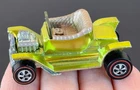 Vintage Hot Wheels Redline 1968 CHROME-LIKE LIME Hot Heap US - No Tone GLEAMER!