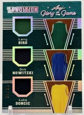 2025 Bird/Dirk/Luka— Glory Of The Game—TRIPLE GAME USED PATCH- /35