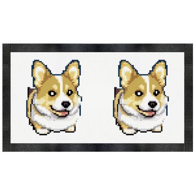 Futtermatte für Haustiere ''Pixel Art Corgi Dog'' (PM00020922)