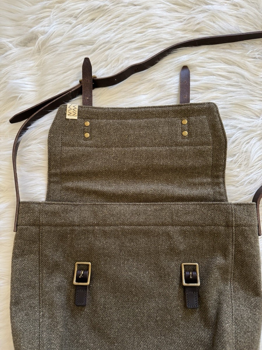 Visvim Kayenta Shoulder Bag Wool Olive Green | eBay