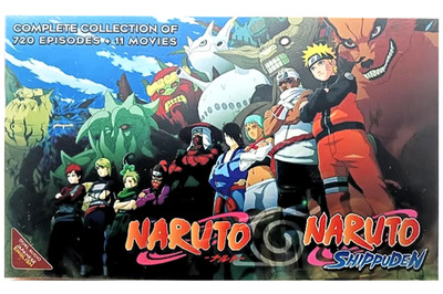 Naruto Shippuden + Naruto Complete Series 1 720 End + 11 Movies DVD English Dub