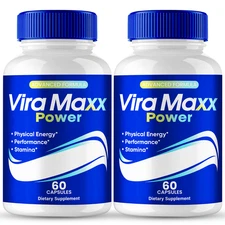 (2 Pack) ViraMaxx Power Capsules, Advanced Vira Maxx Men Performance Pills