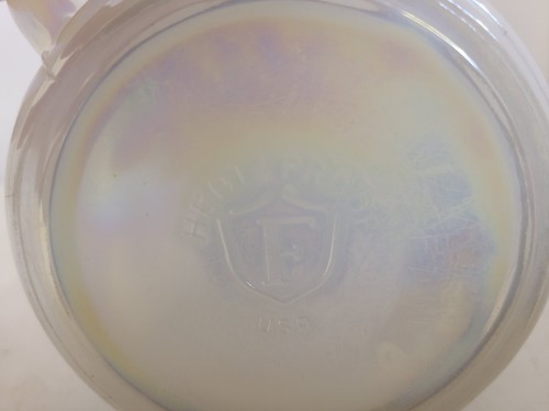 Taza de café opalescencia iridiscente Moonglow vintage federal EE. UU. taza unicornio - Imagen 11 de 11