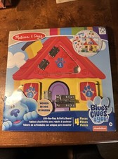Melissa  Doug Blues Clues  You Wooden Lift-The-Flap Activity Board Ships Fast