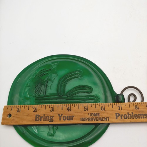 Pressed Glass Cactus Suncatcher Ornament - 6.5" Large Green Outdoor Southwestern - Picture 4 of 8