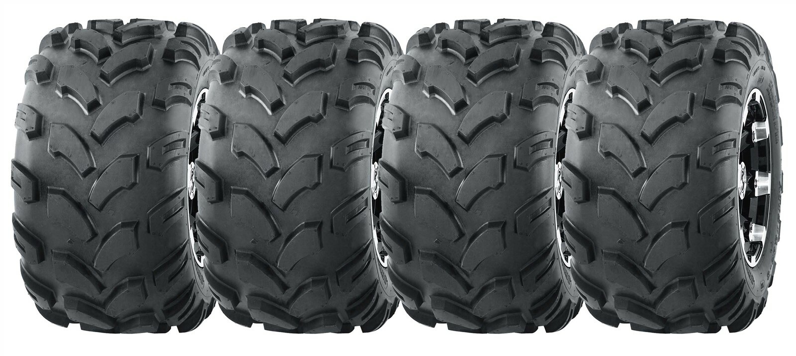 MaxAuto 19x7-8 ATV Tires - 6 Ply Tubeless, Set Of 2, For UTV, Mini Bike, Golf Cart & Off-Road Use