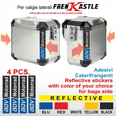 Adesivi Catarifrangenti valigie Frenk Castle BMW KTM HONDA