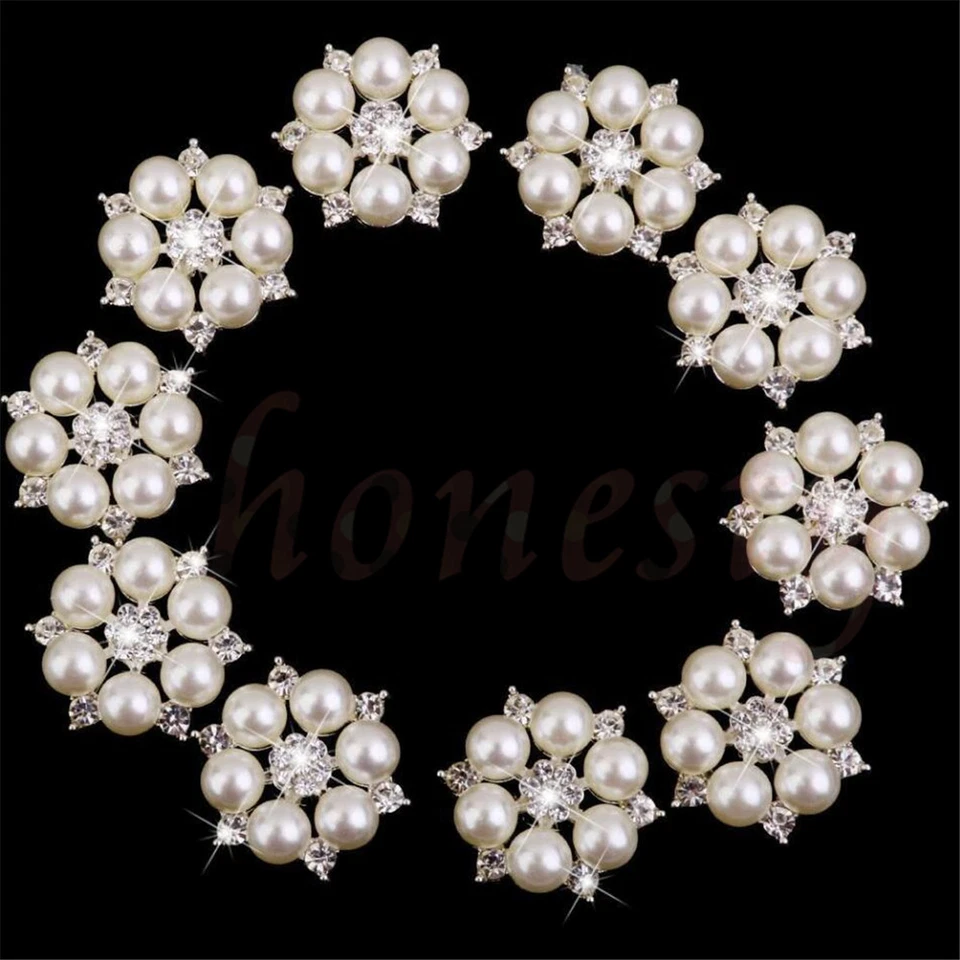 Кнопки украшения хрусталь жемчуг бриллиант со стразами кластер свадебное рукоделие - Изображение 3 из 3