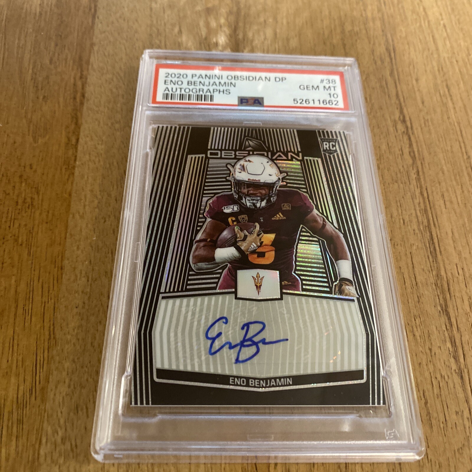 Eno Benjamin Panini Obsidian Draft Picks Autographs #38 Autographs
