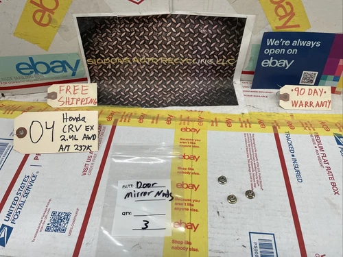 02-06 HONDA CRV CR-V SIDE VIEW DOOR MIRROR MOUNTING NUTS HARDWARE (set) 3pcs OEM