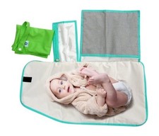 Pandaroos Portable Padded Waterproof Diaper Changing Mat/Pad  Large Wet Bag