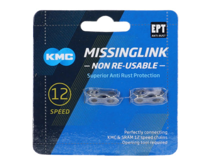 KMC Fahrrad Kettenverschlussglied MissingLink EPT silber