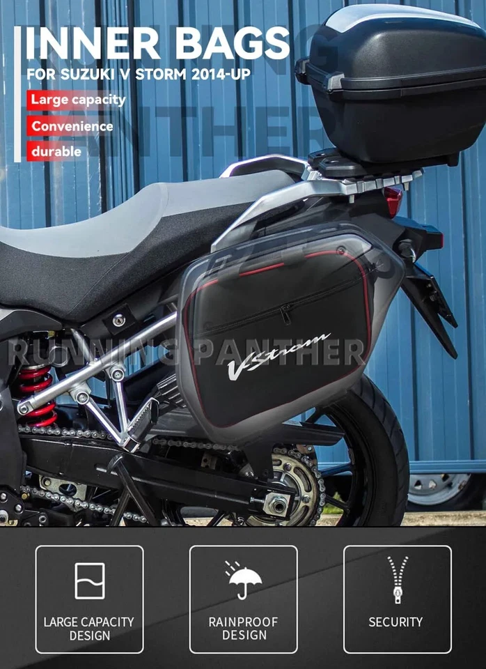 Alforja maletero bolsas interiores para SUZUKI V-STROM 650 DL650 DL1000 DL1050 XT Foto 4 de 4